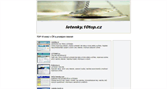 Desktop Screenshot of letenky.10top.cz